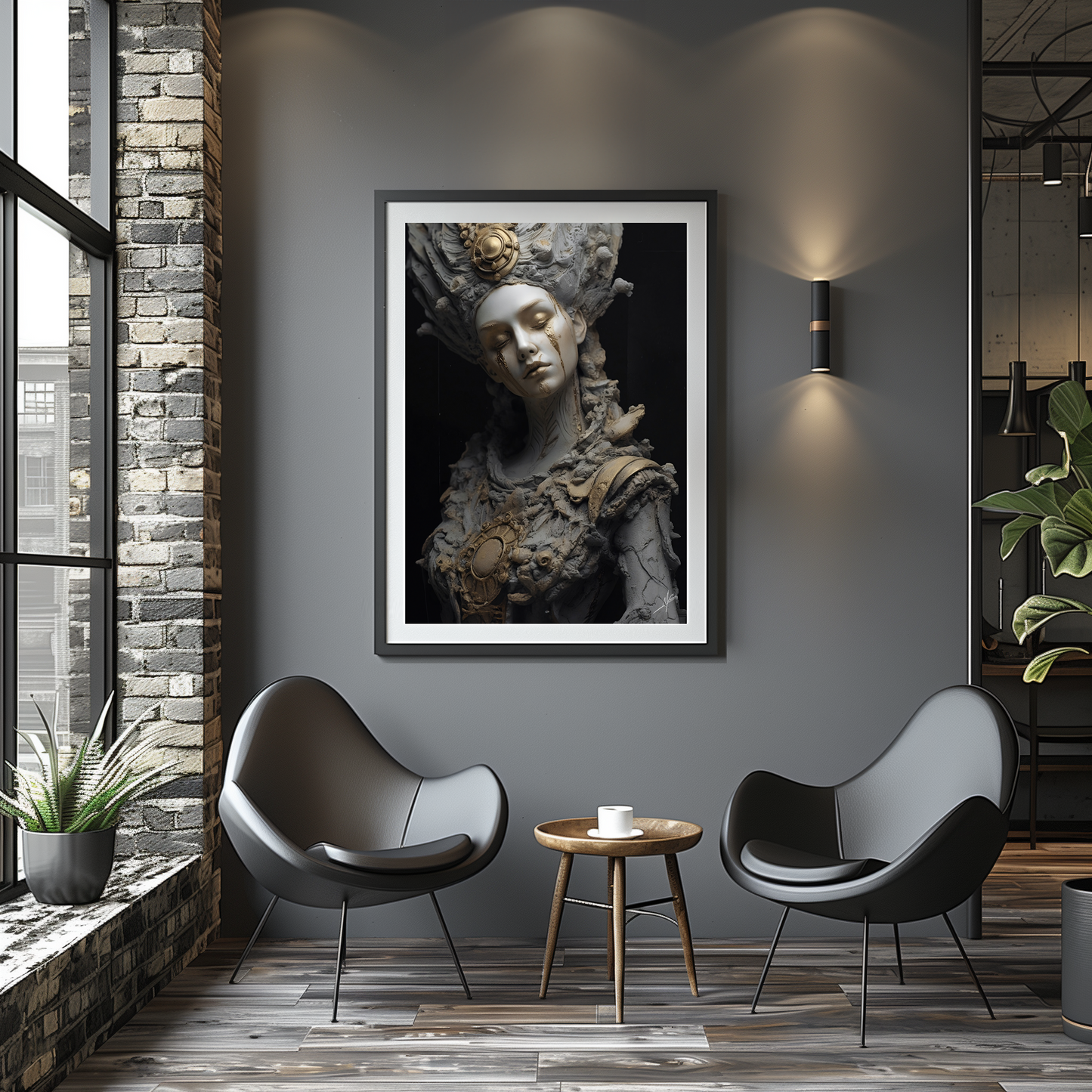 Golden Sadness: The Queen in Stone